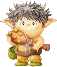gnom con bastone