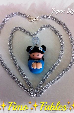 COL-7 Collana dis. JAPANESE GIRL - var. turchese (3)