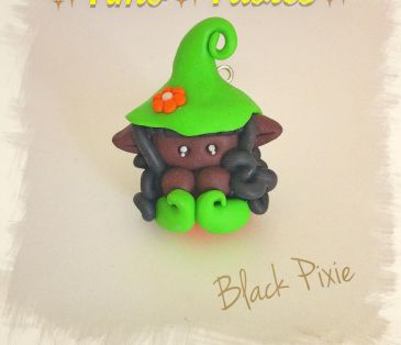 Black Pixie - ciondolo per collane (no1)